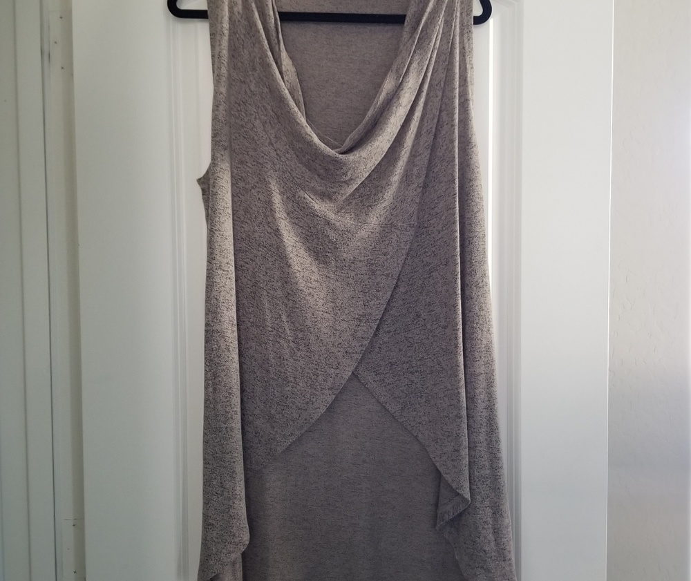 Cowlneck vest